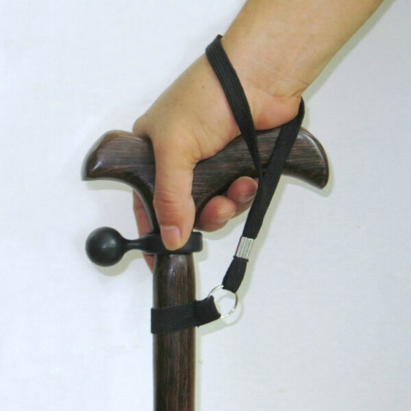 Walking Stick Holder Set - Easy-Fit Wrist Strap and Cane Crutch Clip for Secure Grip Aid