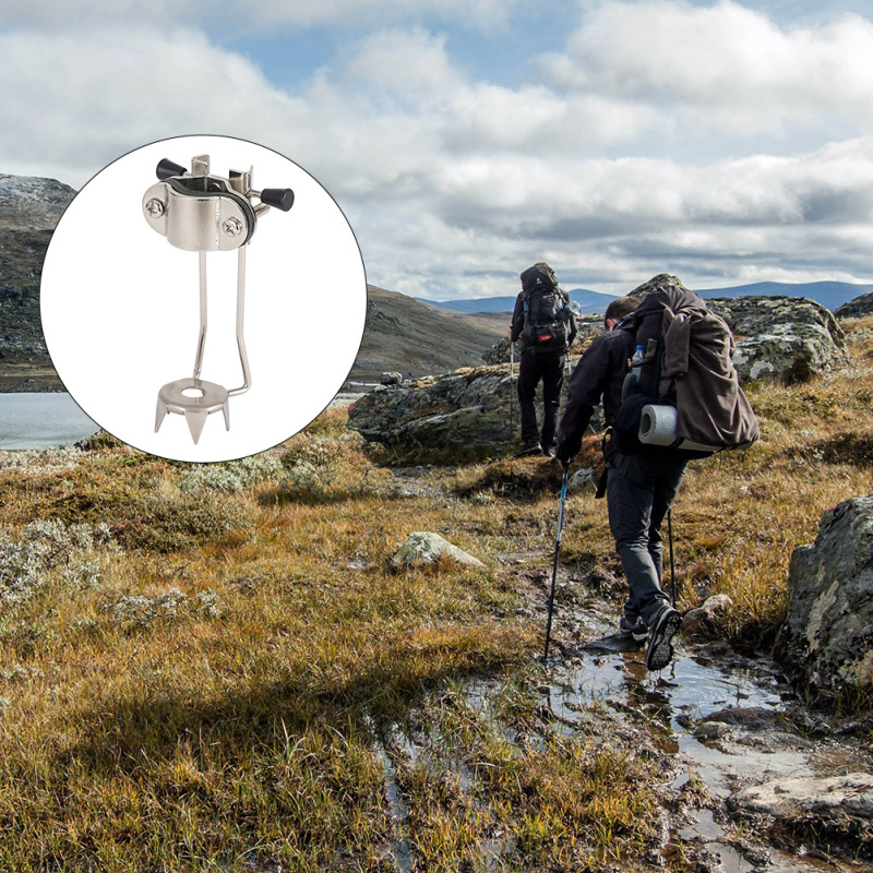 Ice Foot Supplies for Winter Travel: Trekking Poles Crampons Walking Stick Cane Tips with Aluminum Alloy Grip Attachment
