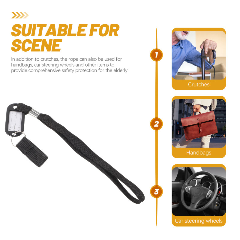 Walking Stick Holder Accessory - Set of 4 Crutch Lanyard Straps for Canes and Walking Poles