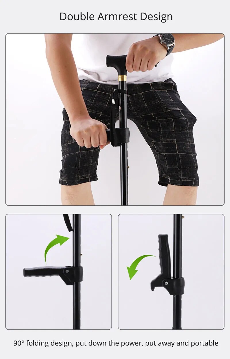 Telescopic Walking Stick for Senior Safety A Multi-Purpose Companion for Outdoor Activities
