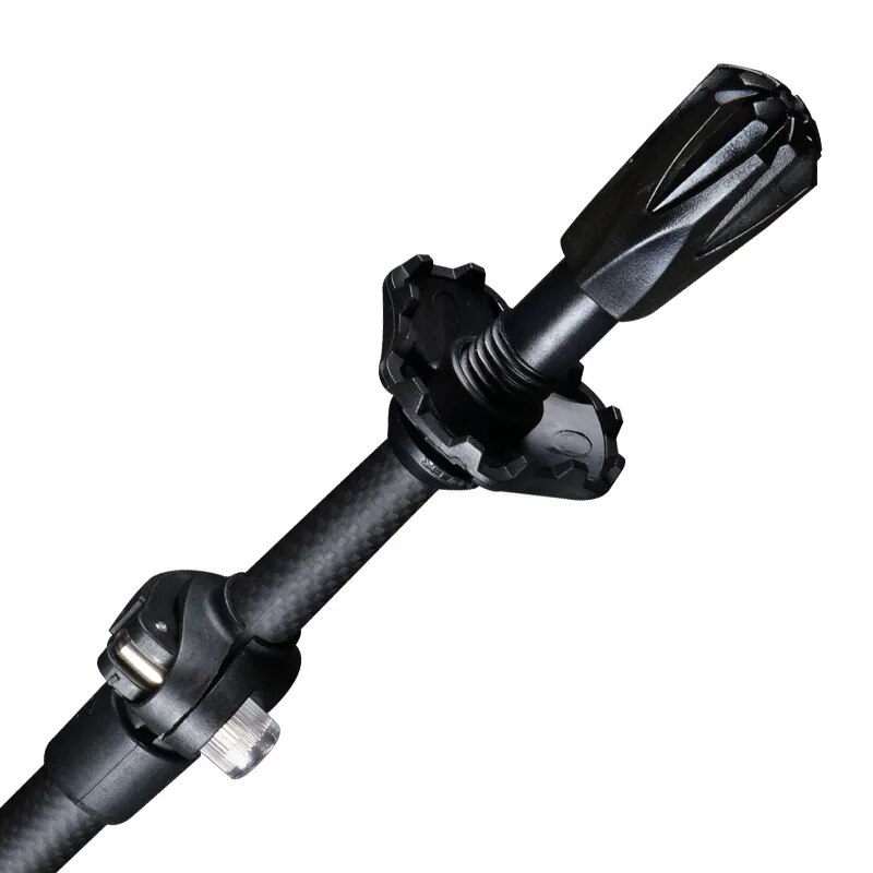 Retractable Walking Stick Carbon Fiber Compact Trekking Pole with Quick Flip Lock - Ultralight Collapsible Travel, Hiking, and Climbing Stick for Seniors
