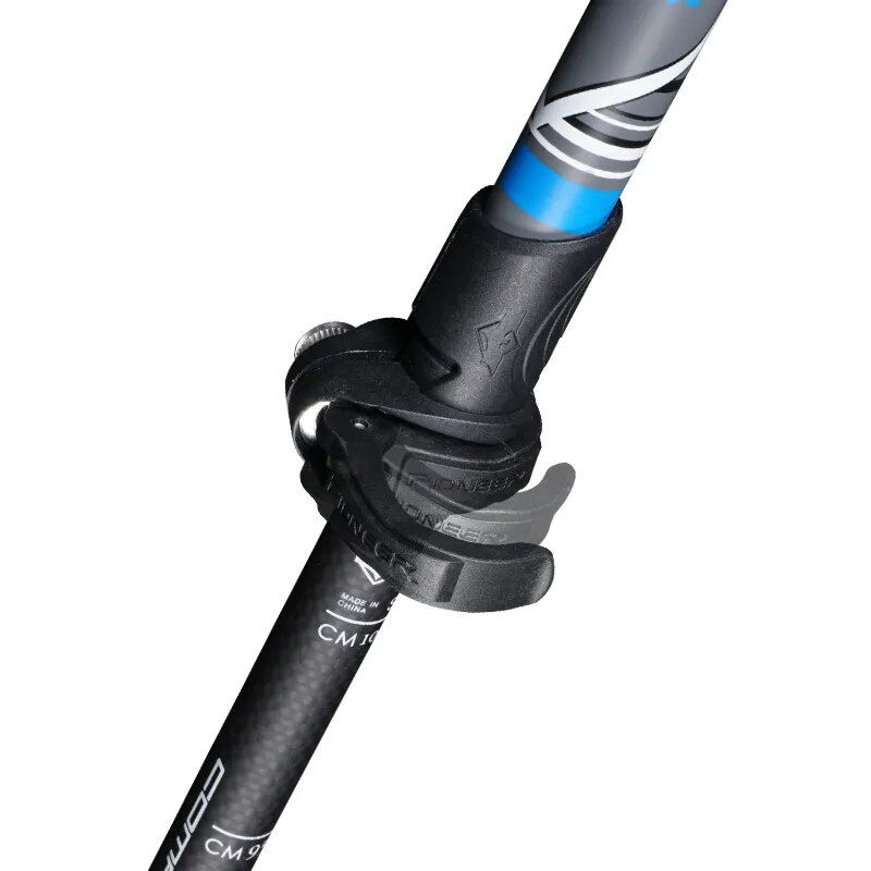 Retractable Walking Stick Carbon Fiber Compact Trekking Pole with Quick Flip Lock - Ultralight Collapsible Travel, Hiking, and Climbing Stick for Seniors