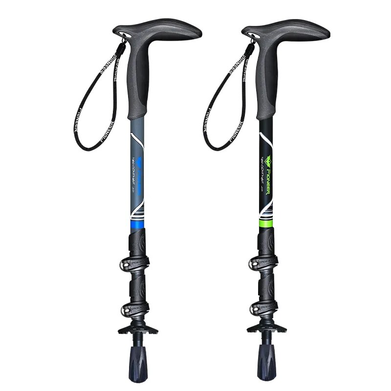 Retractable Walking Stick Carbon Fiber Compact Trekking Pole with Quick Flip Lock - Ultralight Collapsible Travel, Hiking, and Climbing Stick for Seniors