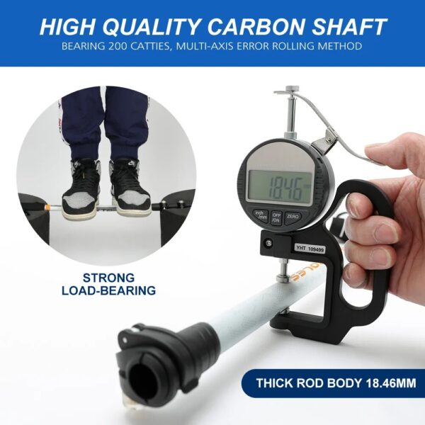 Retractable Walking Stick - Carbon Fiber Collapsible Telescopic Trekking Pole for Hiking and Climbing - Image 5