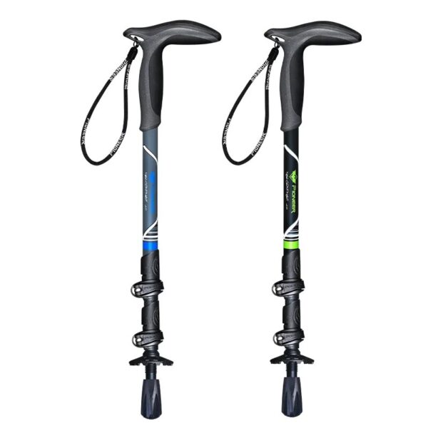 Retractable Walking Stick Carbon Fiber Compact Trekking Pole with Quick Flip Lock - Ultralight Collapsible Travel, Hiking, and Climbing Stick for Seniors - Image 3