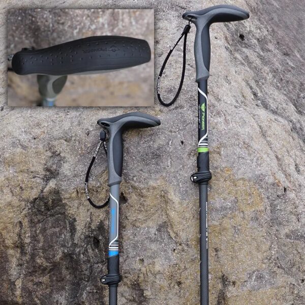 Retractable Walking Stick Carbon Fiber Compact Trekking Pole with Quick Flip Lock - Ultralight Collapsible Travel, Hiking, and Climbing Stick for Seniors - Image 2