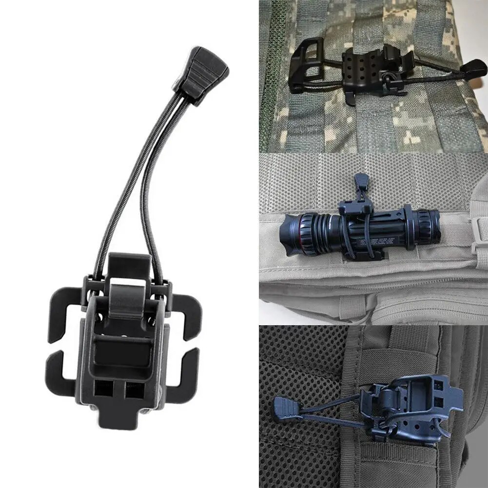 Walking Stick Holder and Multi-Function Molle Hiking Accessories - Tactical Shovel and Axe Clamp for Military Backpacks