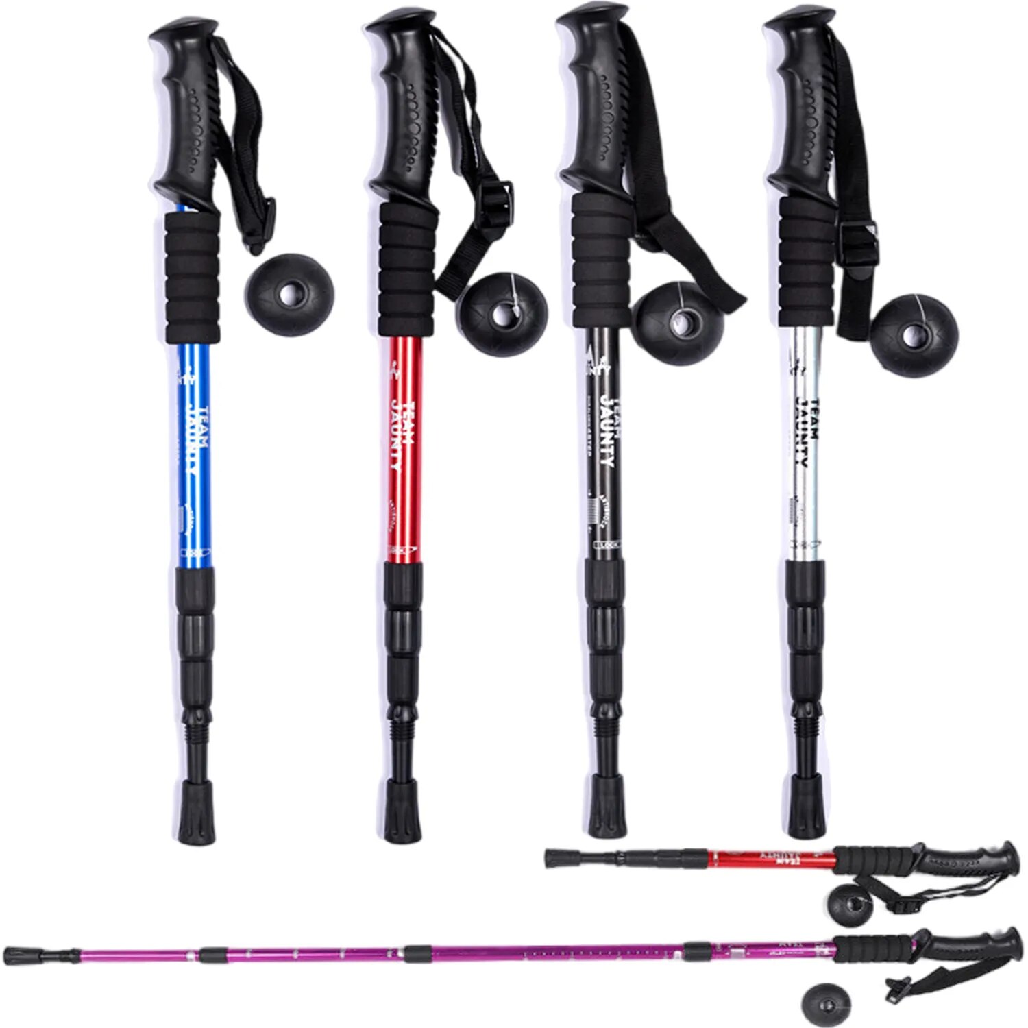 Retractable Walking Stick - Telescopic Ultralight Trekking Pole for Outdoors, Elderly, Hiking, Camping, Mountaineering