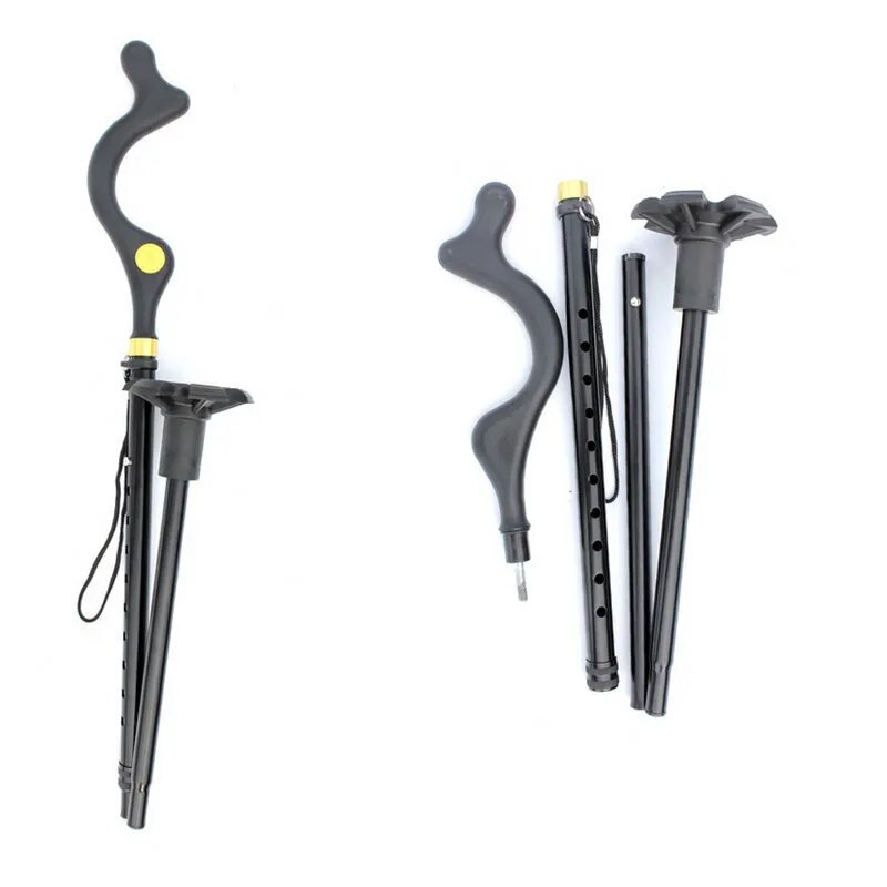 Folding Telescopic Walking Sticks for Seniors Safe and Adjustable Crutch Walking Canes for Elders