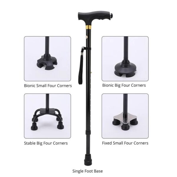 Telescopic Walking Stick for Senior Safety A Multi-Purpose Companion for Outdoor Activities - Image 2