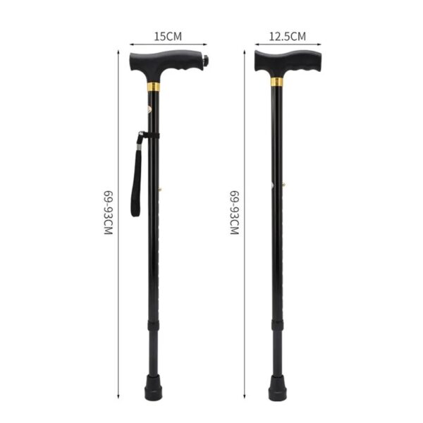 Telescopic Walking Stick for Senior Safety A Multi-Purpose Companion for Outdoor Activities - Image 3