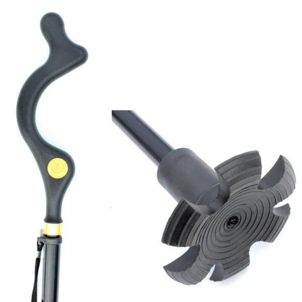 Folding Telescopic Walking Sticks for Seniors Safe and Adjustable Crutch Walking Canes for Elders - Image 4