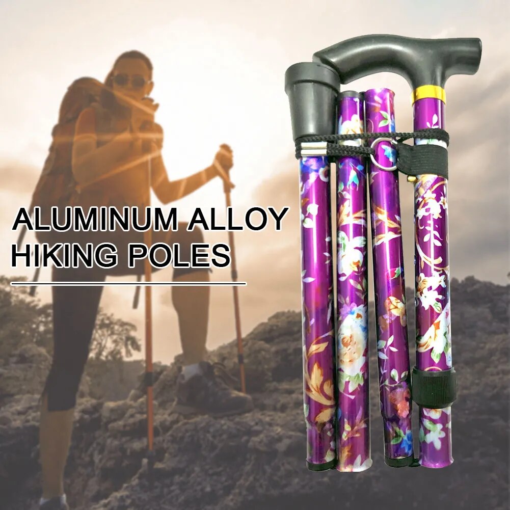 Balancing Mobility Aid Collapsible Lightweight Aluminum Alloy Hand Walking Stick for Men, Women, Elderly, Disabled, and Pregnant Individuals