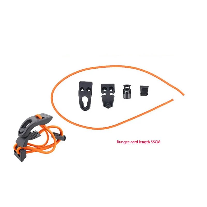 Outdoor Equipment Attachment Molle Webbing Buckle Clip for Tactical Flashlight, Ice Axe, Walking Stick, and Tripod Walking Stick Holder