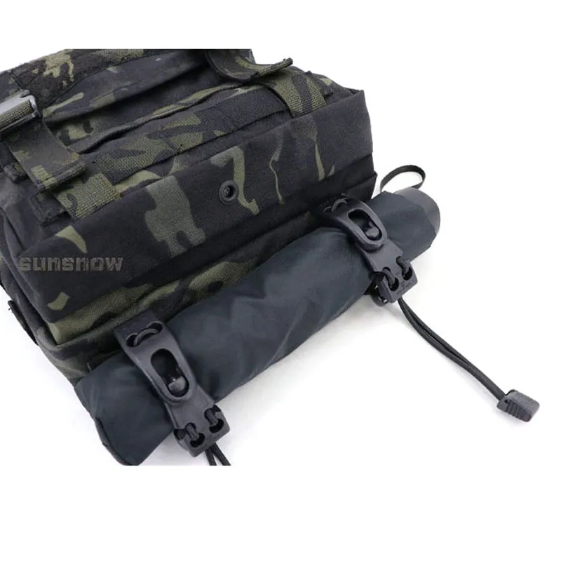 Outdoor Equipment Attachment Molle Webbing Buckle Clip for Tactical Flashlight, Ice Axe, Walking Stick, and Tripod Walking Stick Holder - Image 6