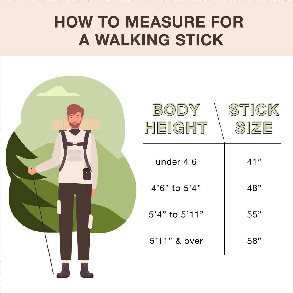 Wooden Walking Sticks Handcrafted Twisted Oak Walking Stick with Dual Purpose Handle for Men & Women - Brown, 55 Inch