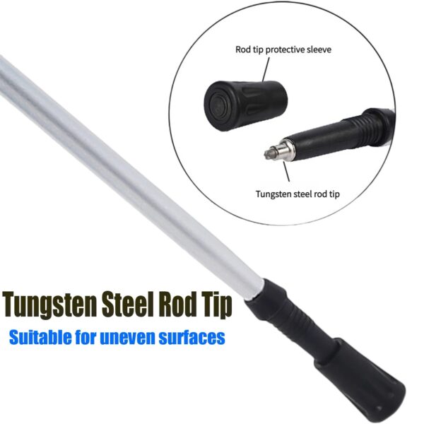 Retractable Walking Stick - Telescopic Ultralight Trekking Pole for Outdoors, Elderly, Hiking, Camping, Mountaineering - Image 4