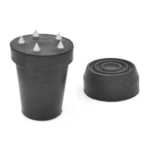 Ice Walking Stick Accessories - 19mm Non-Slip Canes Cover with Rubber End, Stainless Steel Nail, and Crutch Bottom Protector Tips for Enhanced Stability - Image 3