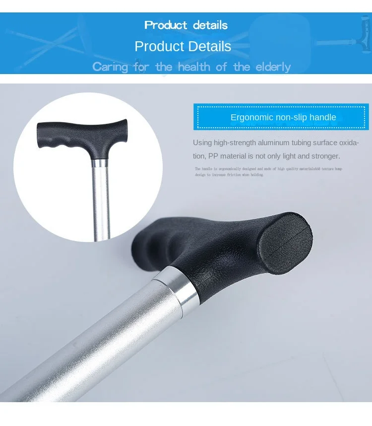 Seated Walking Canes 2-in-1 - Folding Walking Stick Tripod Stool with Adjustable Height, Anti-Slip Design, Elderly Walking Cane Crutch Chair Rest Stool with LED Light