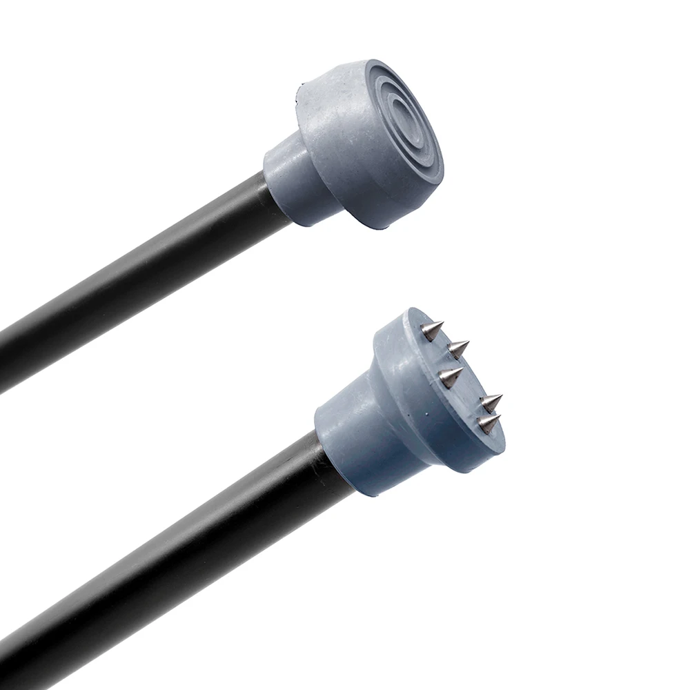 Ice Walking Stick Accessories - 19mm Non-Slip Canes Cover with Rubber End, Stainless Steel Nail, and Crutch Bottom Protector Tips for Enhanced Stability