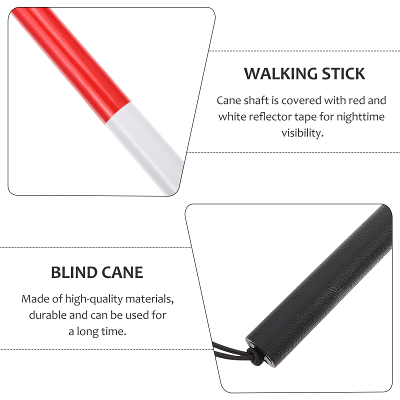 Collapsible Metal Folding Cane for Women with Vision Impairment Portable Walking Aid for Hiking and Mobility
