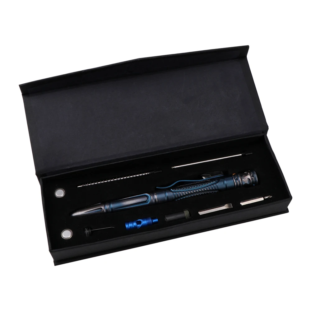 Stainless Steel Outdoor Tactical Pen A Multi-functional EDC Essential for Women's Self-Defense and Portable Anti-Wolf Equipment