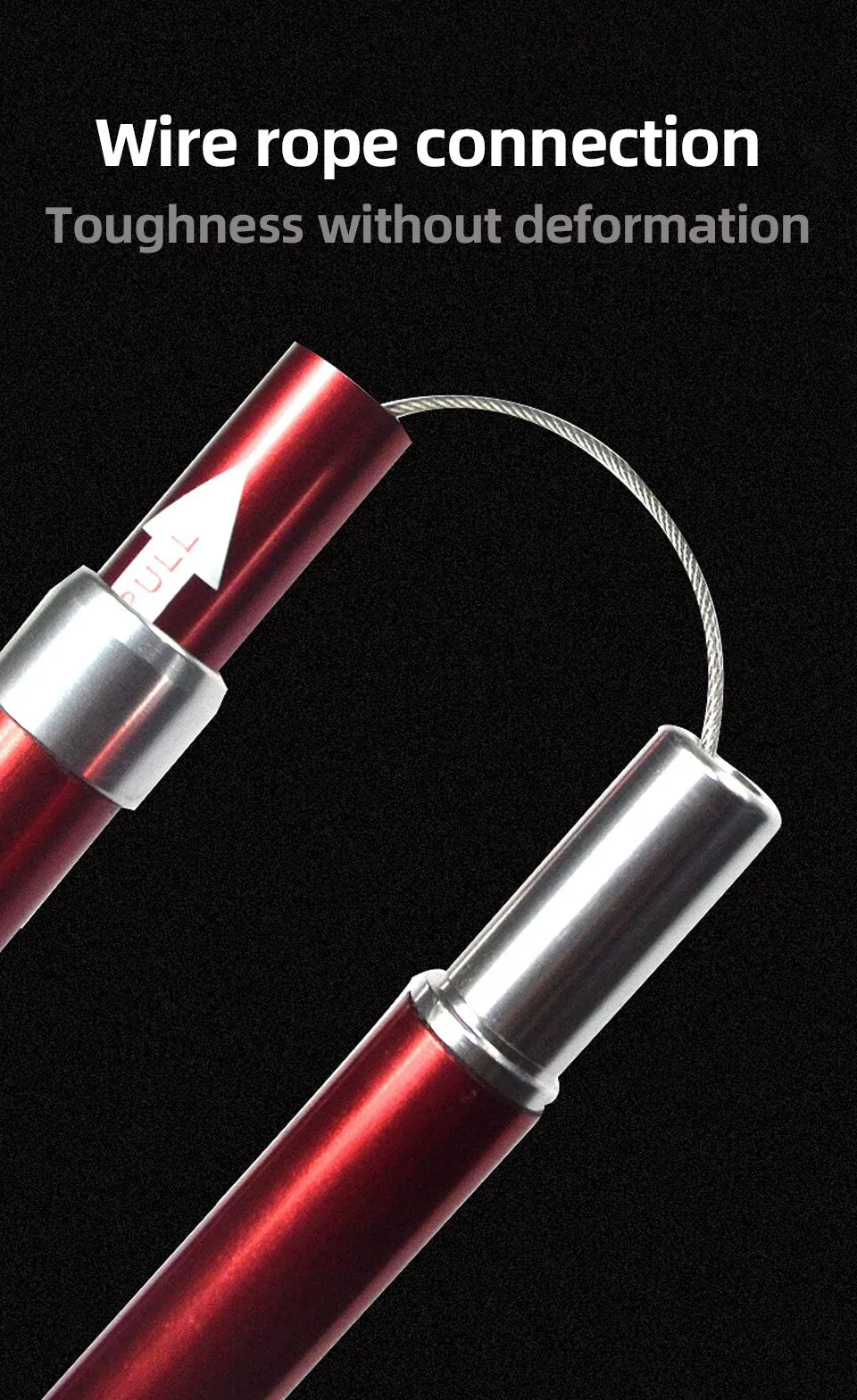 Portable Telescopic Trekking Pole: A Convenient 5-Section Outdoor Foldable Walking and Hiking Stick for Nordic Elderly