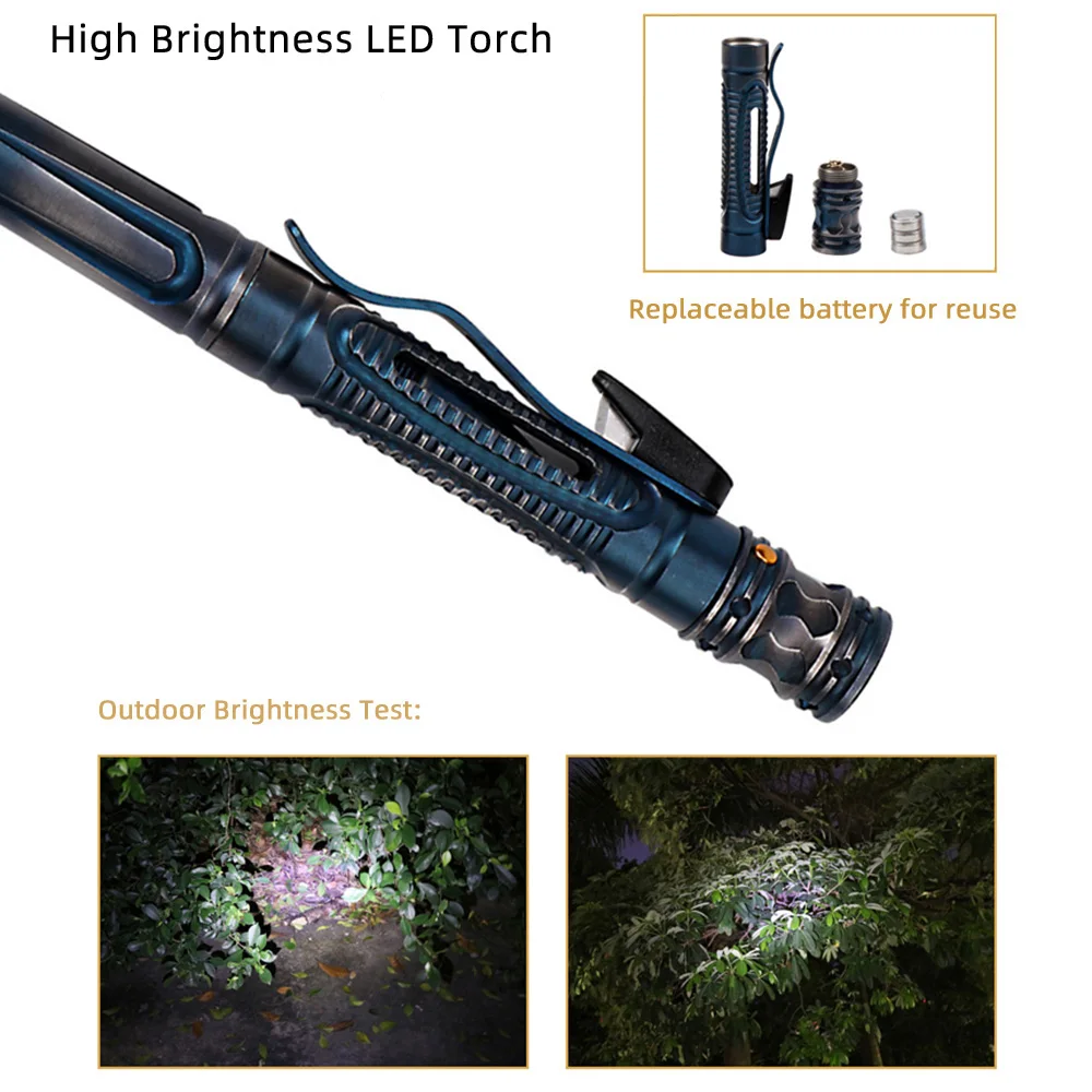 Stainless Steel Outdoor Tactical Pen A Multi-functional EDC Essential for Women's Self-Defense and Portable Anti-Wolf Equipment