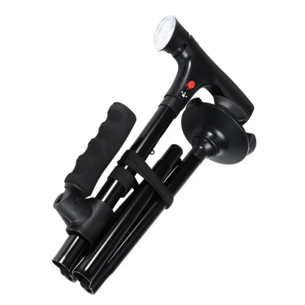 Folding Adjustable Walking Canes with LED Lights: Lightweight, Collapsible, and Ideal for Seniors, Men, and Women