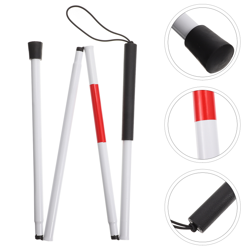 Collapsible Metal Folding Cane for Women with Vision Impairment Portable Walking Aid for Hiking and Mobility