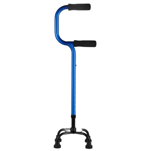Double Curved Handrail Design Four-Legged Crutches for Adults | Non-Slip Four-Corner Walking Stick | Get-Up Walker for the Elderly - Image 3